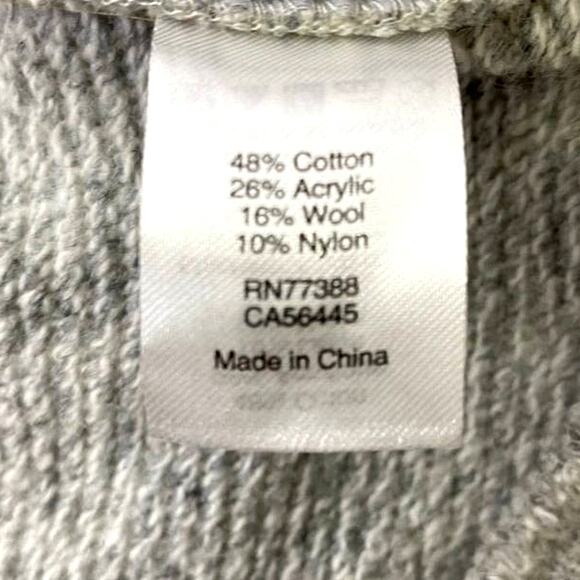 J.Crew Mercantile Sweater High Cowl Neck Pullover Womens Sz XS Gray Pockets Wool - Picture 9 of 11